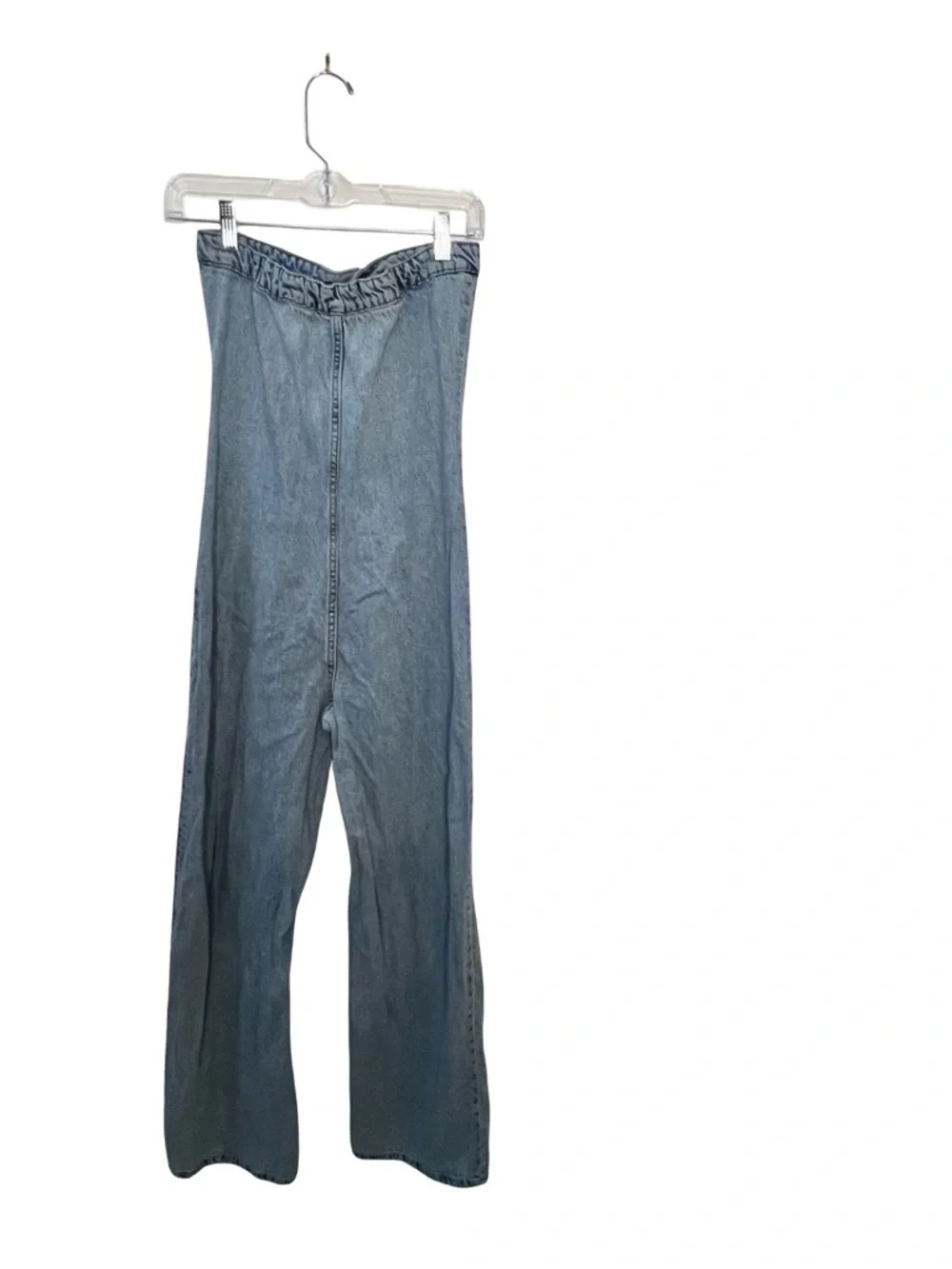 Zara Strapless Denim Corset High Waisted Jumpsuit | XS - Picture 3 of 4